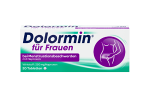 Dolormin® für Frauen bei Menstruationsbeschwerden mit Naproxen, 20 Tabletten*