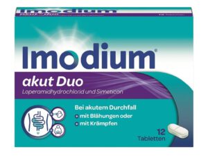 Imodium® akut Duo 2 mg/125 mg Tabletten, 12 Stück*