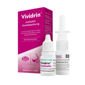 Vividrin® Azelastin Kombipackung, Augentropfen Lösung 6 ml und Nasenspray Lösung 10 ml* 