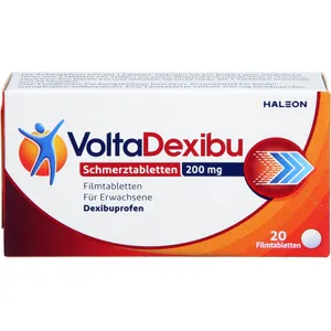 VoltaDexibu Schmerztabletten 200 mg Filmtabletten, 20 Stück*