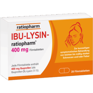 IBU-LYSIN-ratiopharm® 400 mg Filmtabletten, 20 Stück*