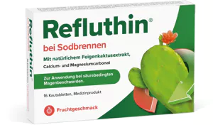 Refluthin® bei Sodbrennen Kautabletten Frucht, 16 Stück