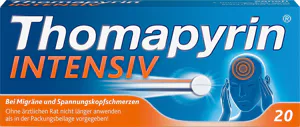 Thomapyrin® INTENSIV bei intensiveren Kopfschmerzen und Migräne, 20 Stück*