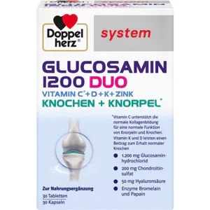 Doppelherz® system Glucosamin 1200 Duo, 60 Kapseln/Tabletten