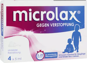 Microlax® Rektallösung mit kurzem Tubenhals, 4 x 5 ml*