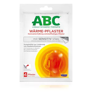 ABC Lokale Schmerz-Therapie Wärme-Pflaster mit Sensitiv-Vlies, 4 Stück* 