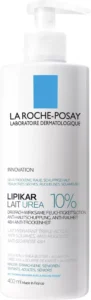 La Roche Posay Lipikar Lait Urea 10 % Feuchtigkeits- spendende Körperlotion mit 10 % Urea für sehr trockene Haut, 400 ml 