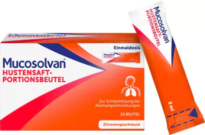 Mucosolvan® Hustensaft-Portionsbeutel 30 mg/5 ml Lösung zum Einnehmen im Beutel, 15 x 5 ml*