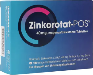 Zinkorotat-POS® 40 mg magensaftresistente Tabletten, 100 Stück*