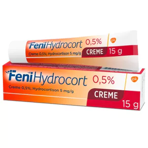 FeniHydrocort Creme 0,5 %, Hydrocortison 5 mg/g, wirksam bei Hautentzündungen, 15 g*