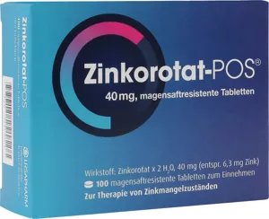 Zinkorotat-POS® 40 mg magensaftresistente Tabletten, 100 Stück*
