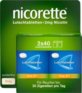 Nicorette® fruit 2 mg Lutschtabletten, gepresst 80 Stück*