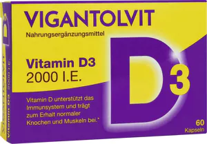 Vigantolvit® Vitamin D3 2000 I.E. Kapseln, 60 Stück