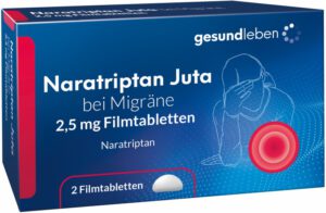 Gesundleben Naratriptan Juta bei Migräne 2,5 mg Filmtabletten, 2 Stück*