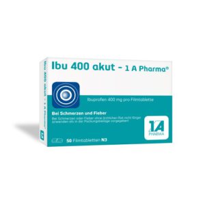 Ibu 400 akut – 1 A Pharma® 400 mg Filmtabletten, 50 Stück*
