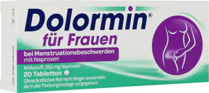 Dolormin® für Frauen bei Menstruationsbeschwerden mit Naproxen, 20 Stück* 