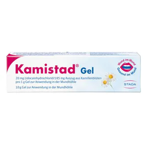 Kamistad® Gel 20 mg Lidocainhydrochlorid / 185 mg Auszug aus Kamillenblüten pro 1 g Gel zur Anwendung in der Mundhöhle, 10 g*