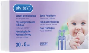 Alvita Physiologische Kochsalzlösung, 30 x 5 ml