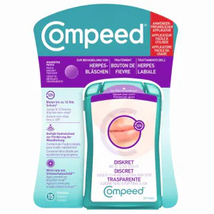 Compeed® Herpesbläschen Patches mit Applikator, 15 Stück