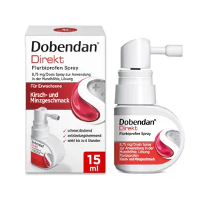 Dobendan® Direkt Flurbiprofen Spray 8,75 mg/Dosis Spray zur Anwendung in der Mundhöhle, 15 ml*