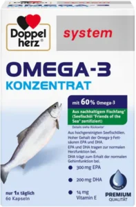 Doppelherz® system Omega-3 Konzentrat Kapseln, 60 Stück