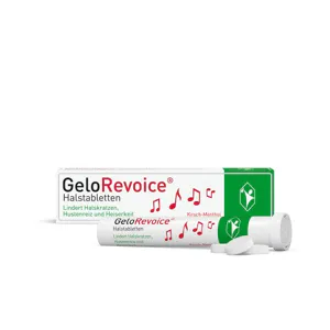 GeloRevoice Halstabletten Kirsch-Menthol Lutschtabletten, 20 Stück