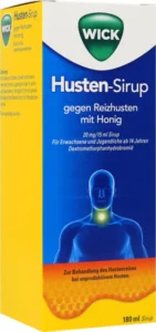 WICK Husten-Sirup gegen Reizhusten mit Honig, 180 ml*